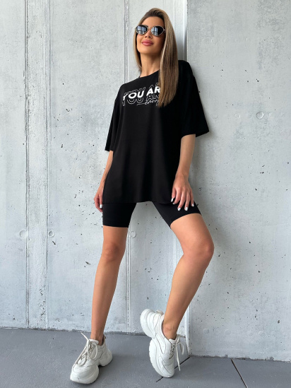 Футболка ISSA Plus модель 13978_black — фото 4 - INTERTOP