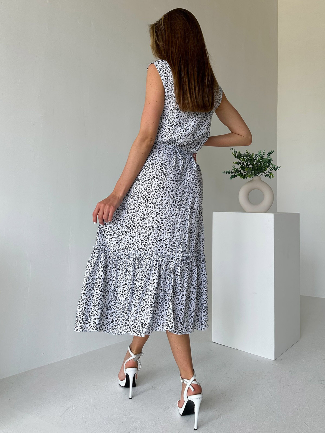 Платье макси ISSA Plus модель 13987_white Платье макси ISSA Plus модель 13987_white Фото