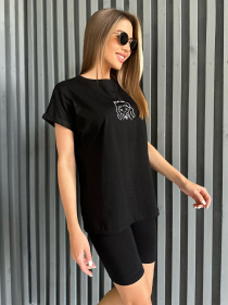 Футболка ISSA Plus модель WN20-447_black Фото