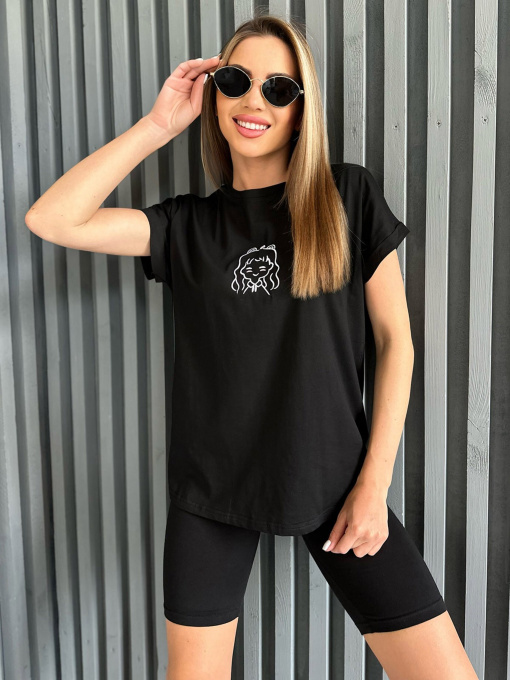 Футболка ISSA Plus модель WN20-447_black Фото