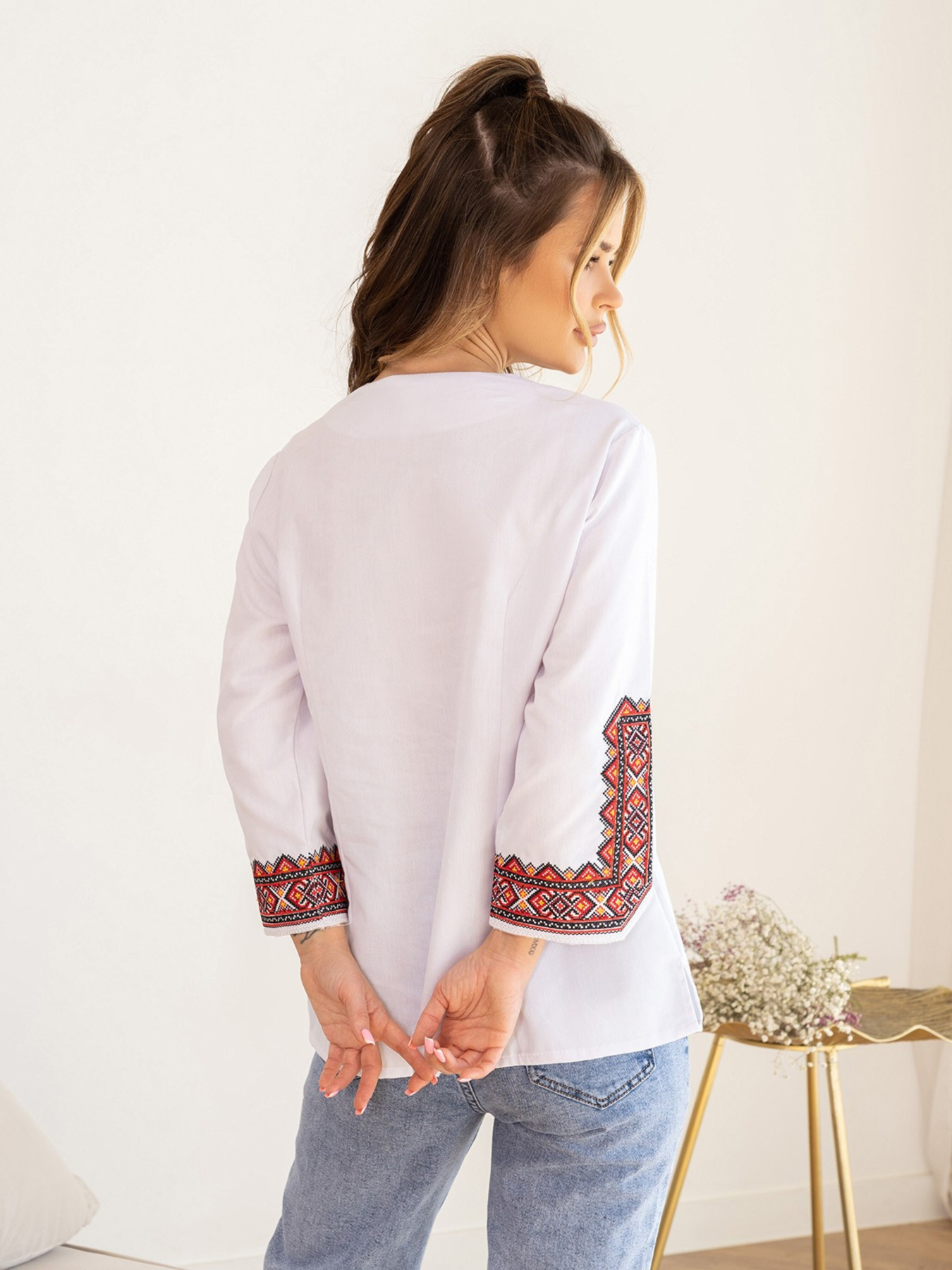 Вишита сорочка ISSA Plus модель WN20-487_whitered Фото