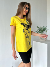 Футболка ISSA Plus модель WN9-12_yellow Фото