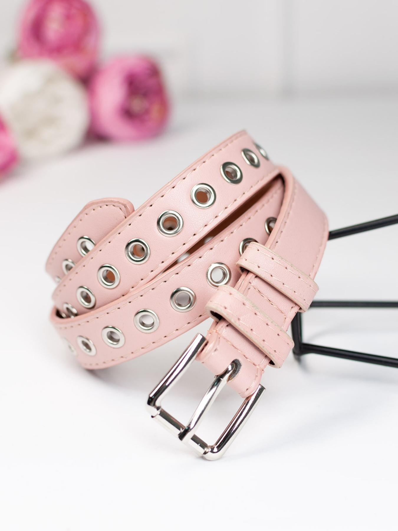 Ремень ISSA Plus модель R1-104_pink Фото