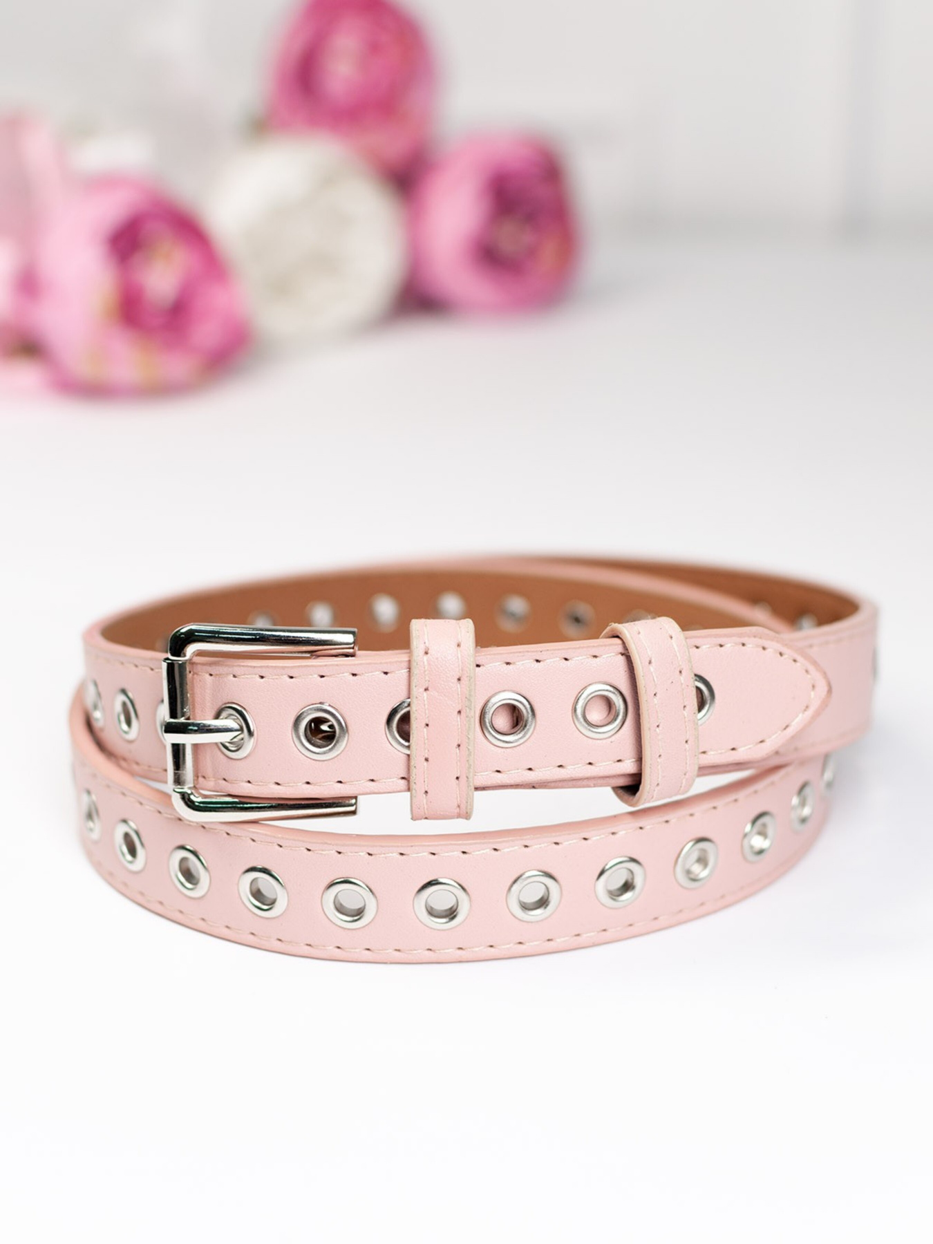 Ремень ISSA Plus модель R1-104_pink Фото