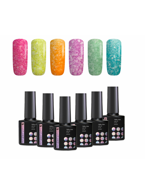Набор 6 шт гель-лаки для ногтей Reglance модель 30079 Фото
