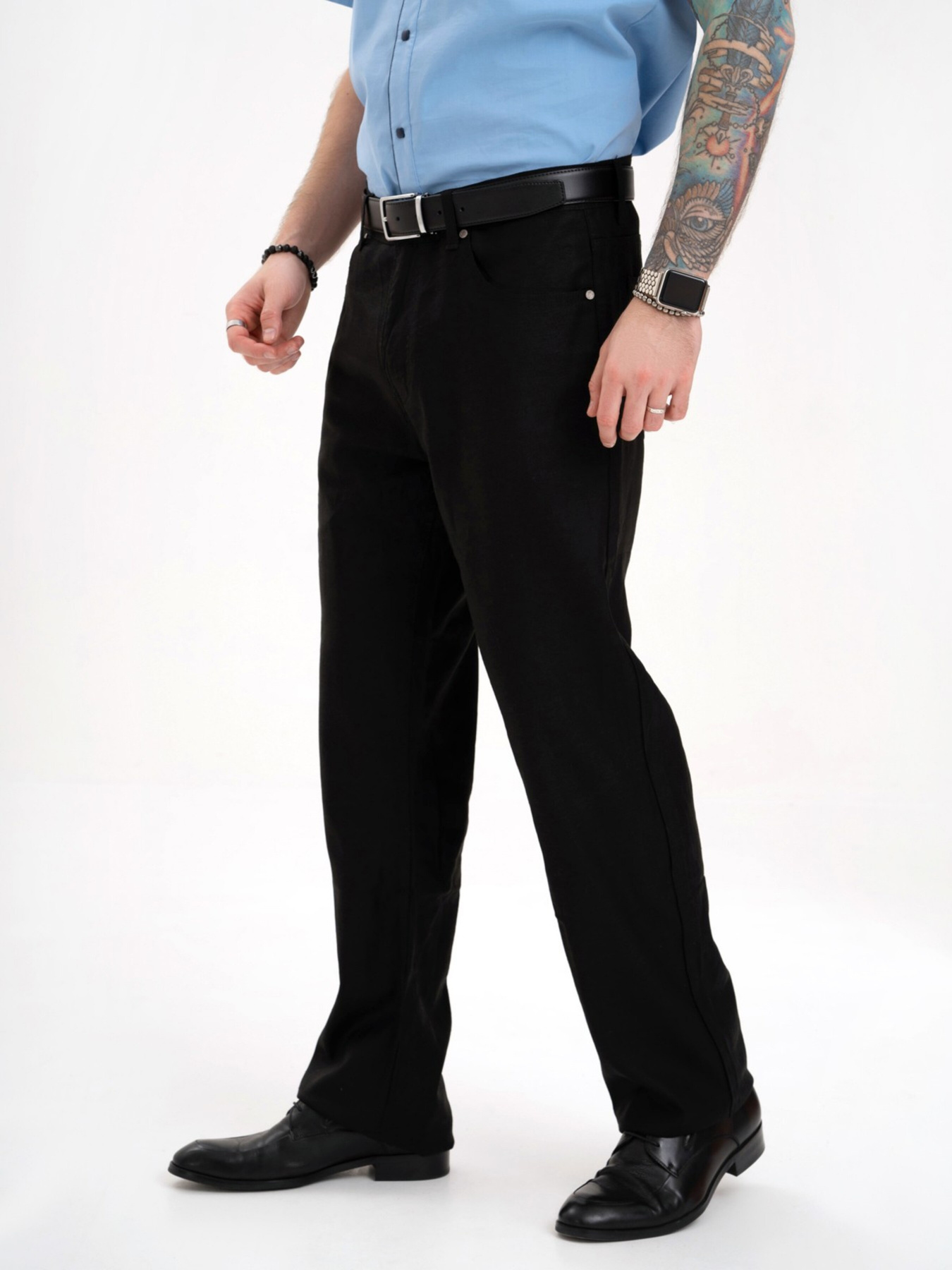 Повседневные штаны ISSA Plus модель GN4-136_black Фото