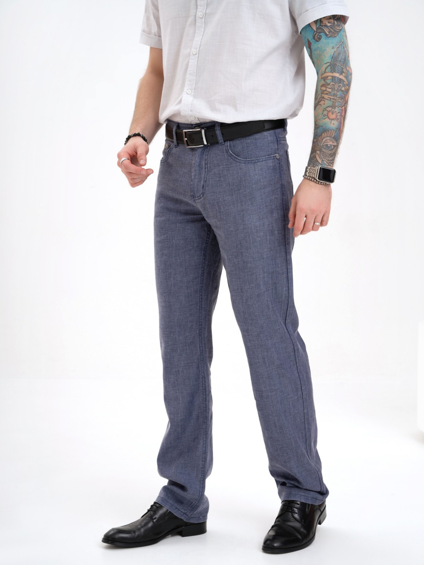 Брюки повседневные ISSA Plus модель GN4-137_blue Фото