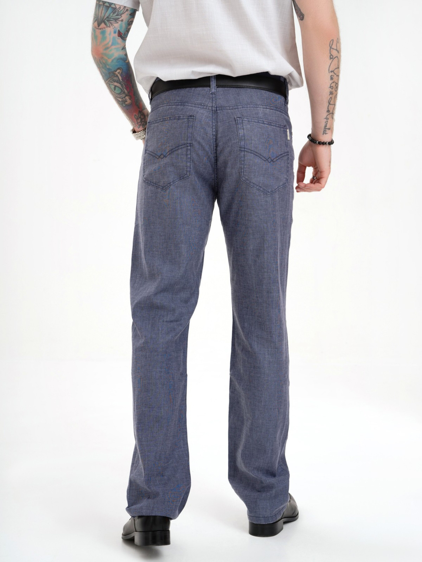 Повсякденні штани ISSA Plus модель GN4-137_blue Фото