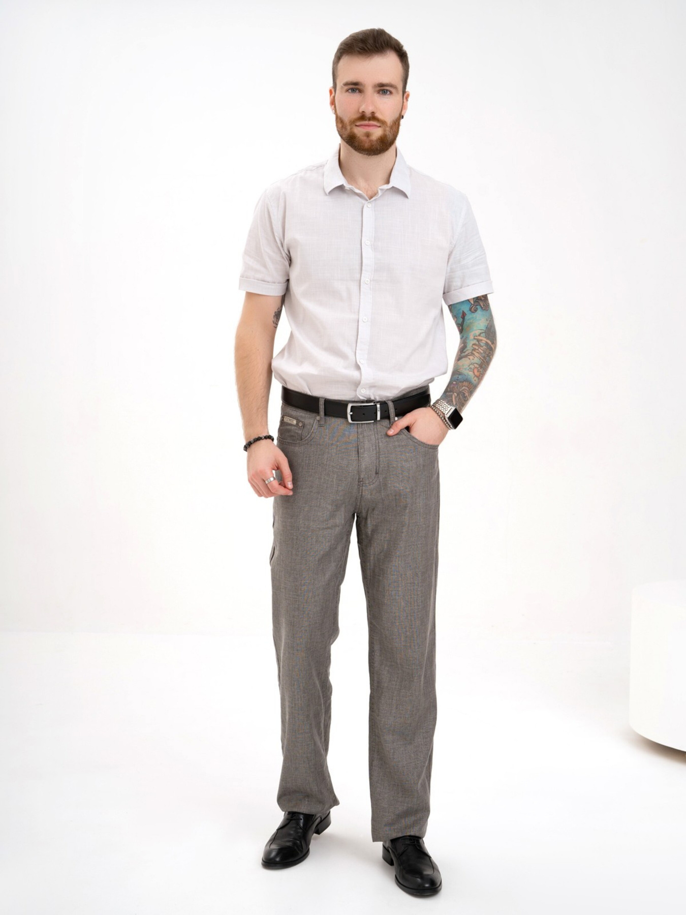 Брюки повседневные ISSA Plus модель GN4-138_darkgray Фото