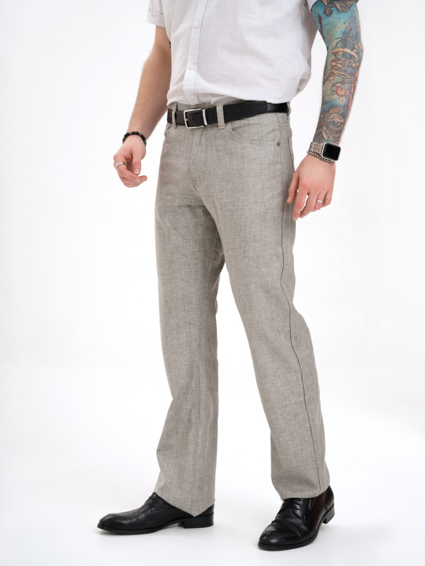 Повсякденні штани ISSA Plus модель GN4-139_grey Фото