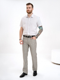 Повсякденні штани ISSA Plus модель GN4-139_grey Повсякденні штани ISSA Plus модель GN4-139_grey Фото