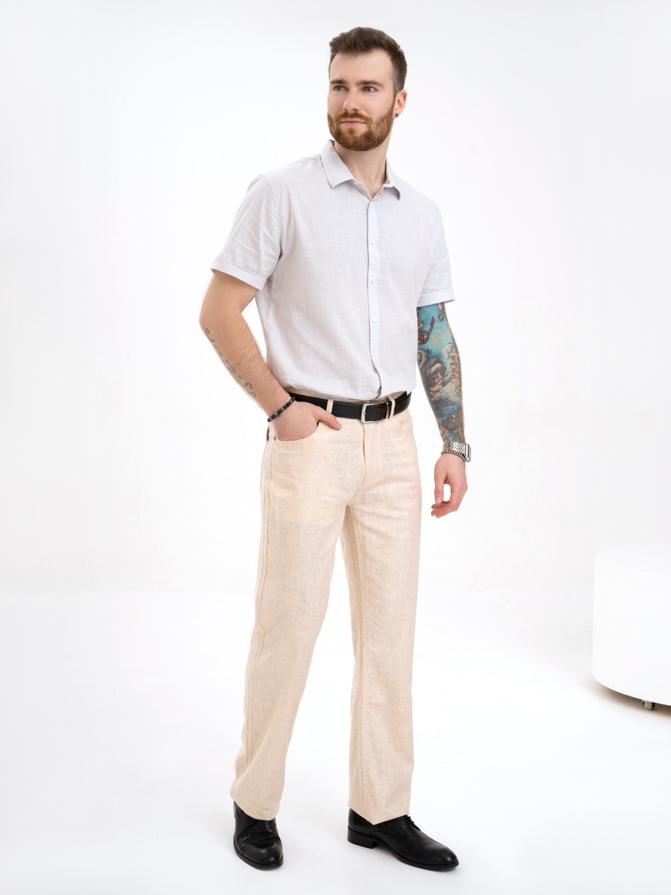 Брюки повседневные ISSA Plus модель GN4-140_beige Фото