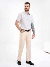 Повседневные штаны ISSA Plus модель GN4-140_beige Фото