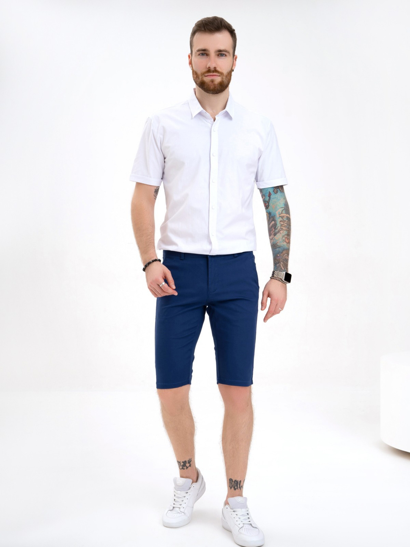 Шорты ISSA Plus модель GN4-141_darkblue Фото