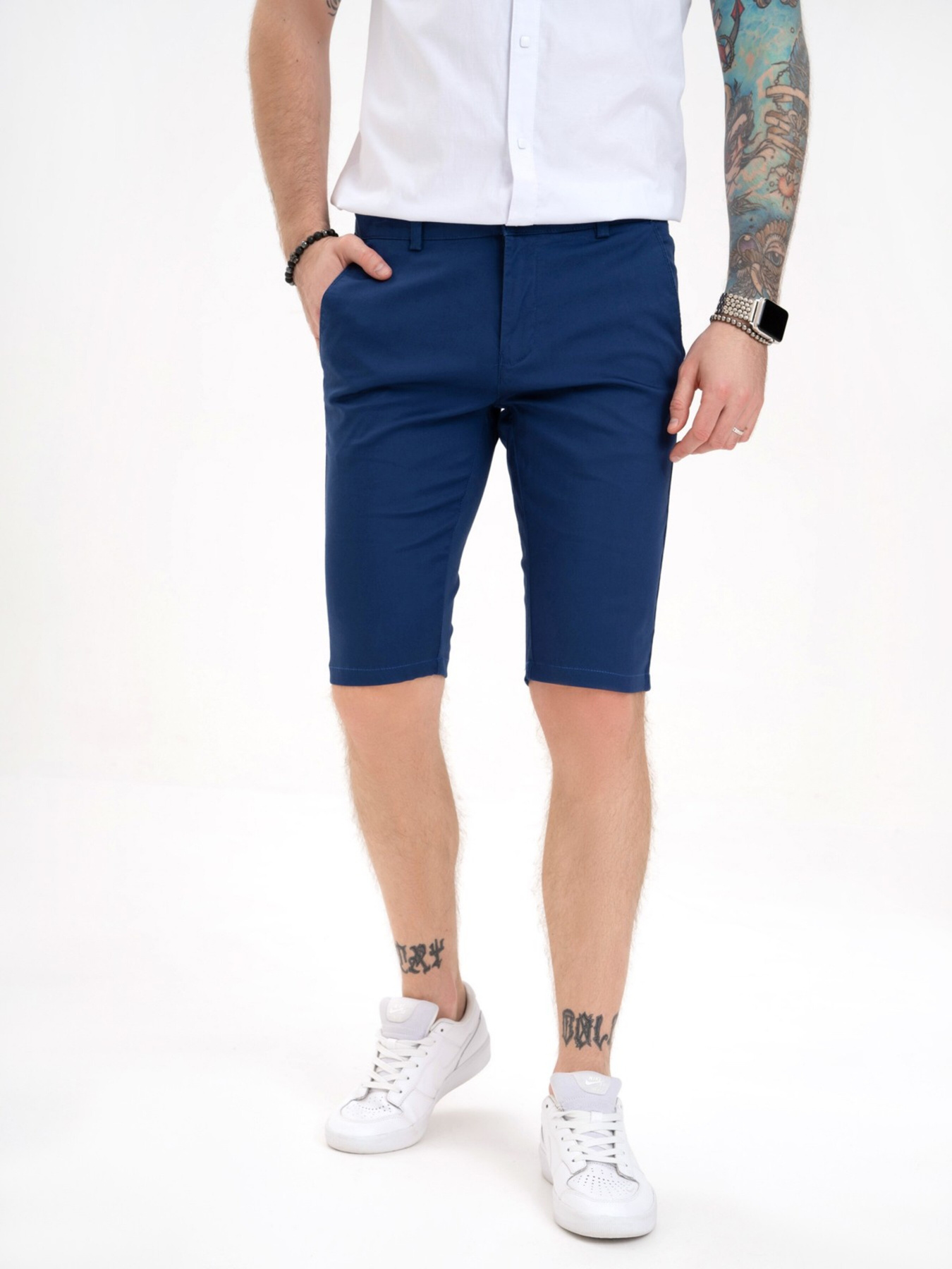 Повсякденні шорти ISSA Plus модель GN4-141_darkblue Фото