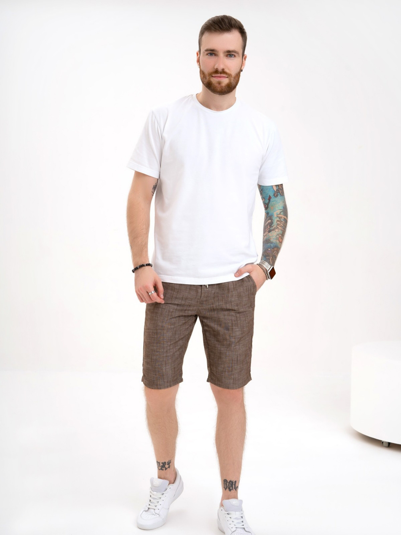 Шорти ISSA Plus модель GN4-142_brown Фото