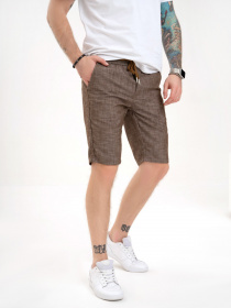 Повсякденні шорти ISSA Plus модель GN4-142_brown Фото