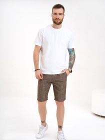 Повсякденні шорти ISSA Plus модель GN4-142_brown Фото