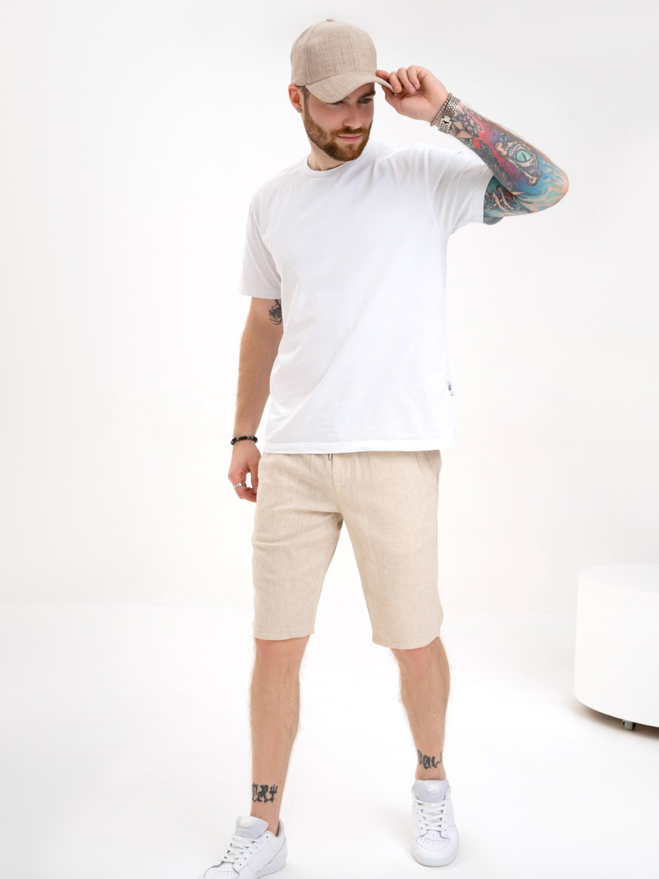 Шорты ISSA Plus модель GN4-143_beige Фото