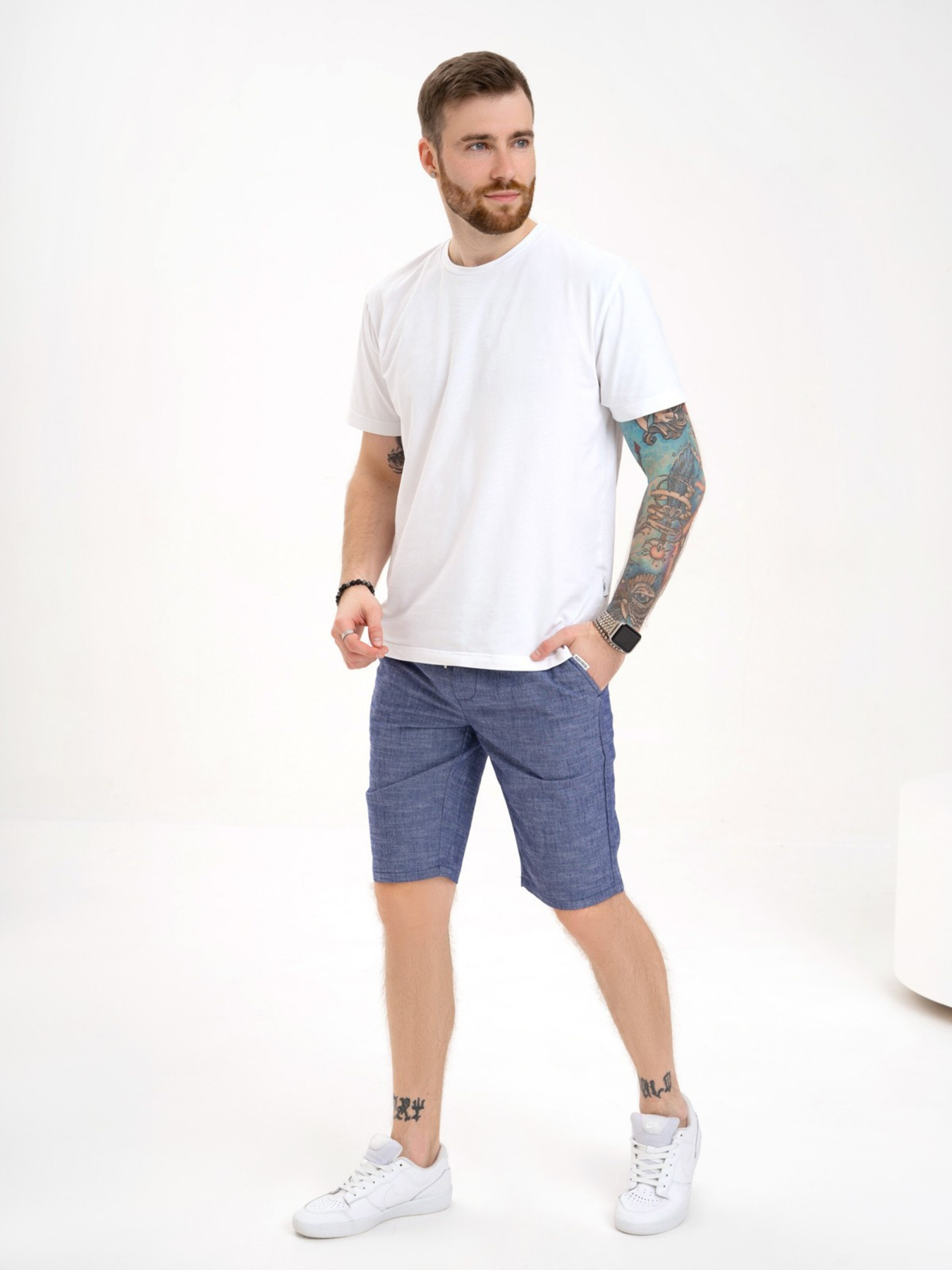 Повседневные шорты ISSA Plus модель GN4-144_blue Фото