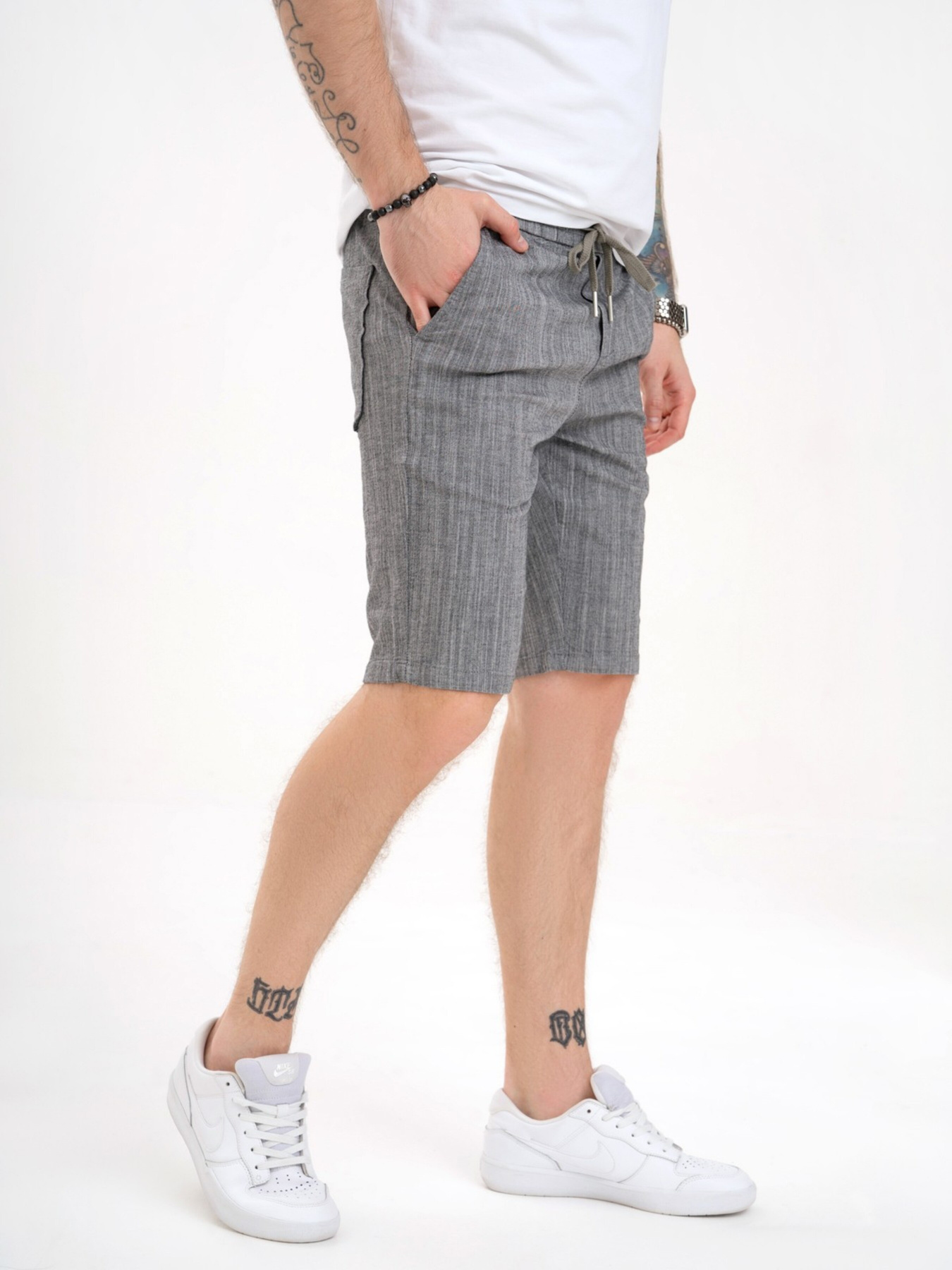 Шорты ISSA Plus модель GN4-146_grey Фото