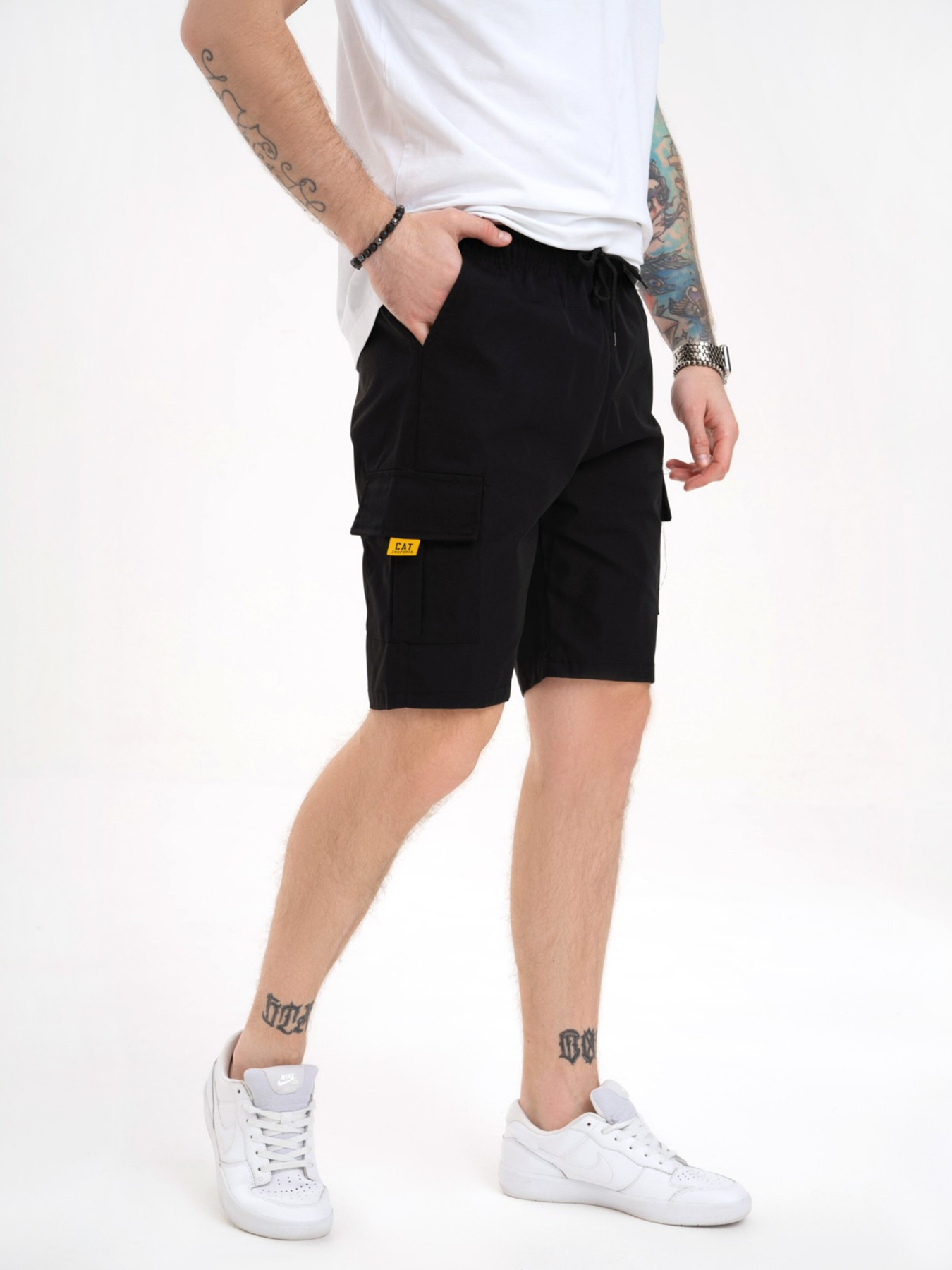 Повсякденні шорти ISSA Plus модель GN4-147_black Фото