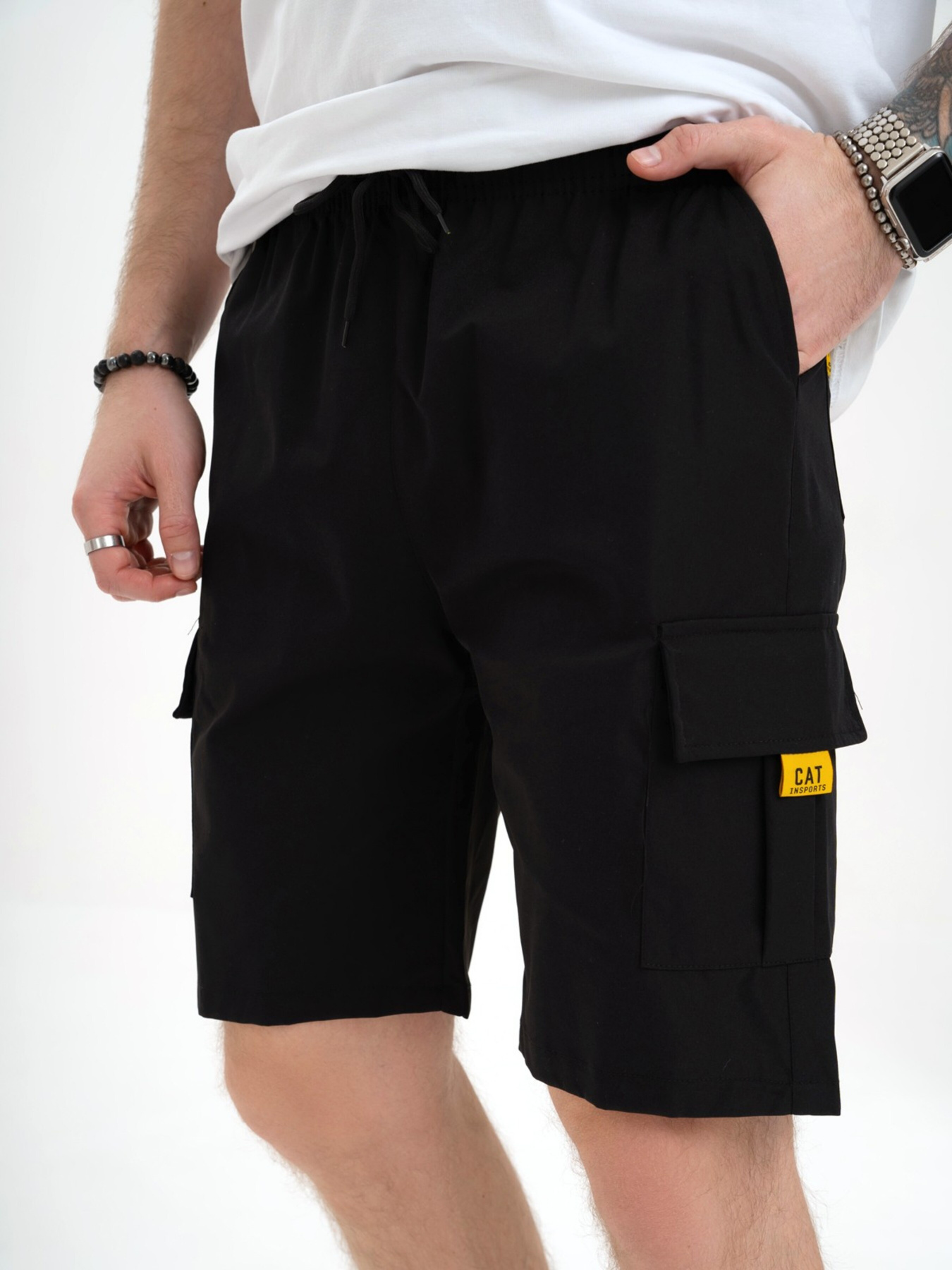 Повсякденні шорти ISSA Plus модель GN4-147_black Фото