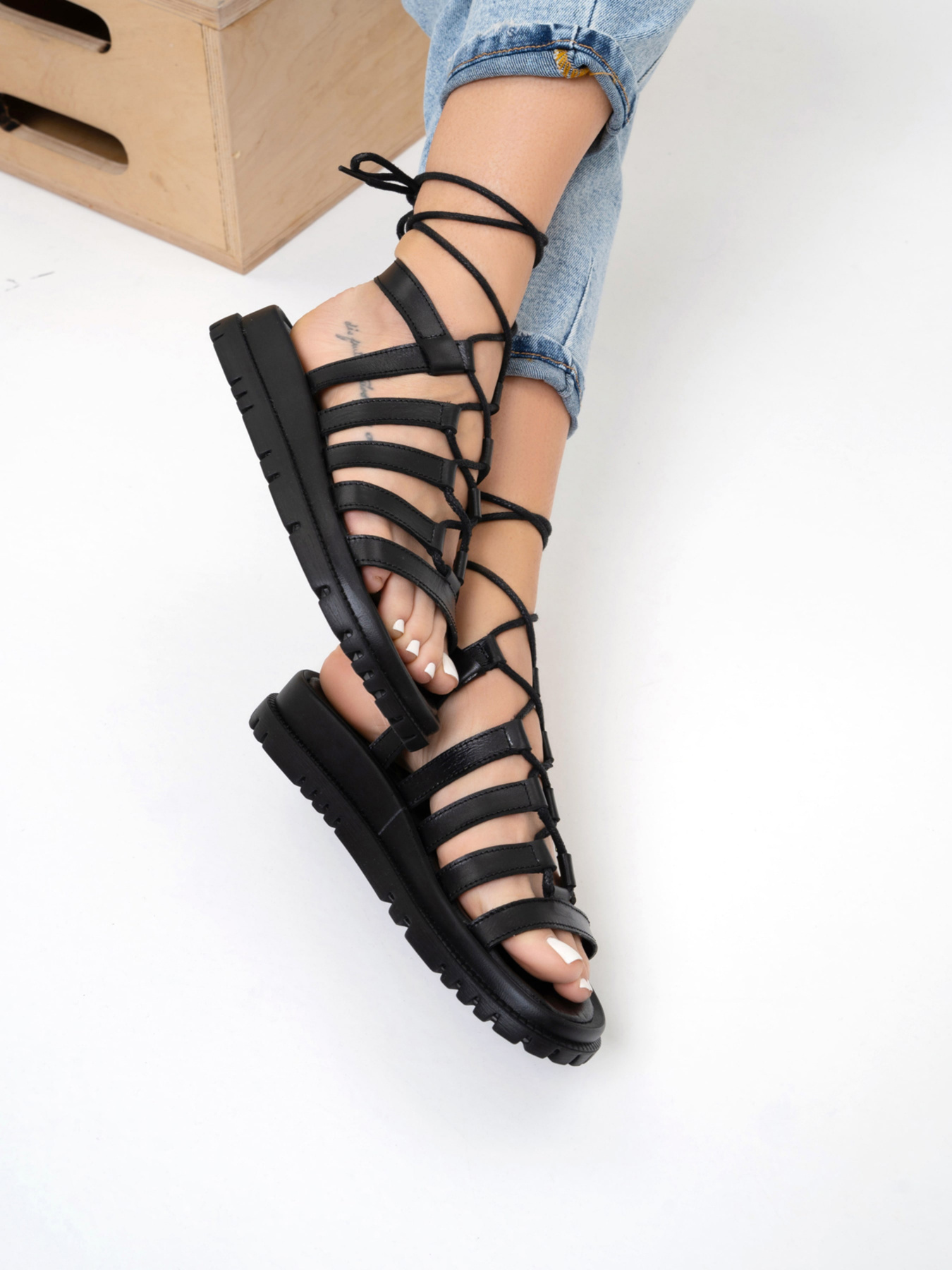 Сандалии ISSA Plus модель OB2-255_black Фото