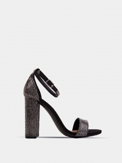 Сандалии Steve Madden модель SM11000371 BLACK CRYSTAL Фото