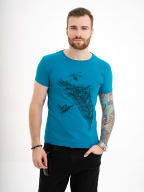 Футболка ISSA Plus модель GN4-108_turquoise Фото