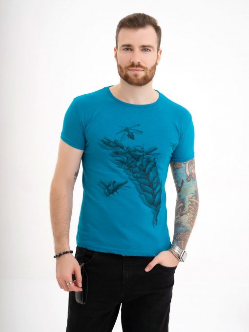 Футболка ISSA Plus модель GN4-108_turquoise Фото