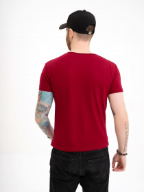 Футболка ISSA Plus модель GN4-108_burgundy Фото