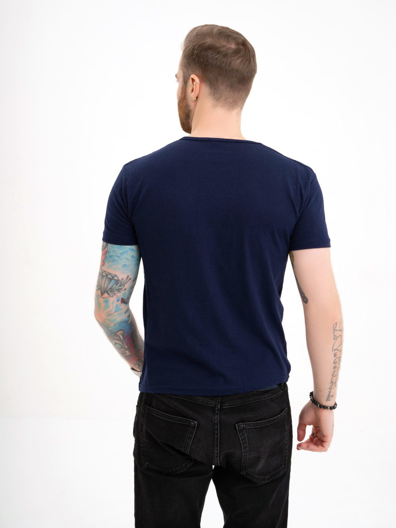 Футболка ISSA Plus модель GN4-109_darkblue Фото