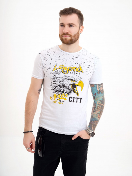 Футболка ISSA Plus модель GN4-110_white Фото