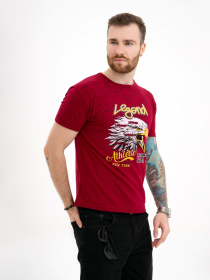 Футболка ISSA Plus модель GN4-110_burgundy Фото