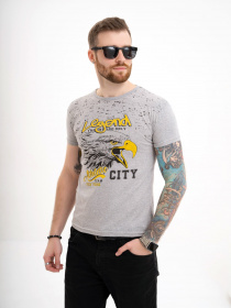 Футболка ISSA Plus модель GN4-110_grey Фото