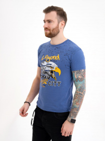 Футболка ISSA Plus модель GN4-110_blue Футболка ISSA Plus модель GN4-110_blue Фото