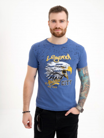 Футболка ISSA Plus модель GN4-110_blue Футболка ISSA Plus модель GN4-110_blue Фото