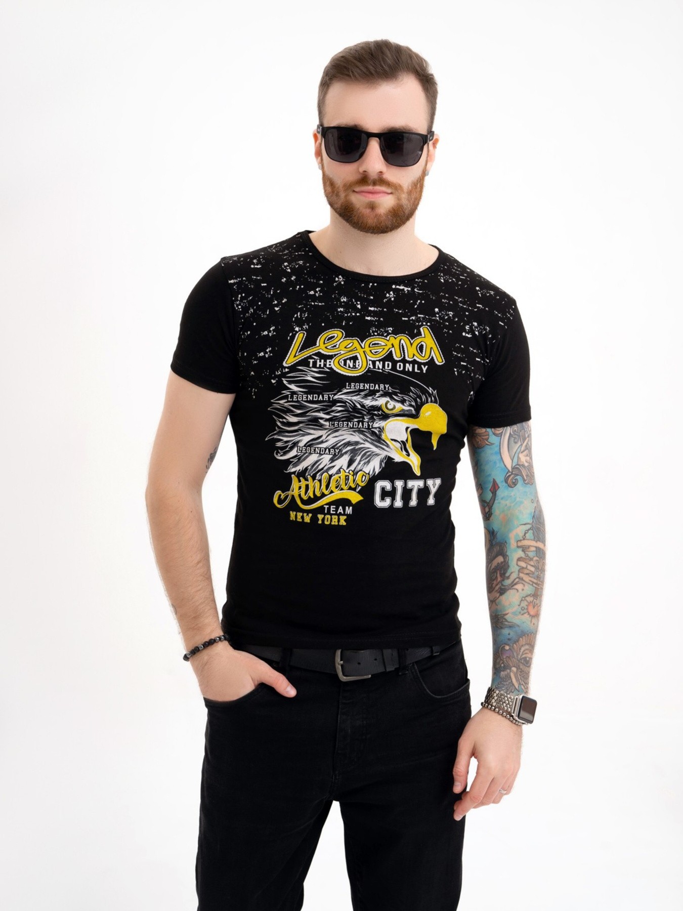 Футболка ISSA Plus модель GN4-110_black Фото