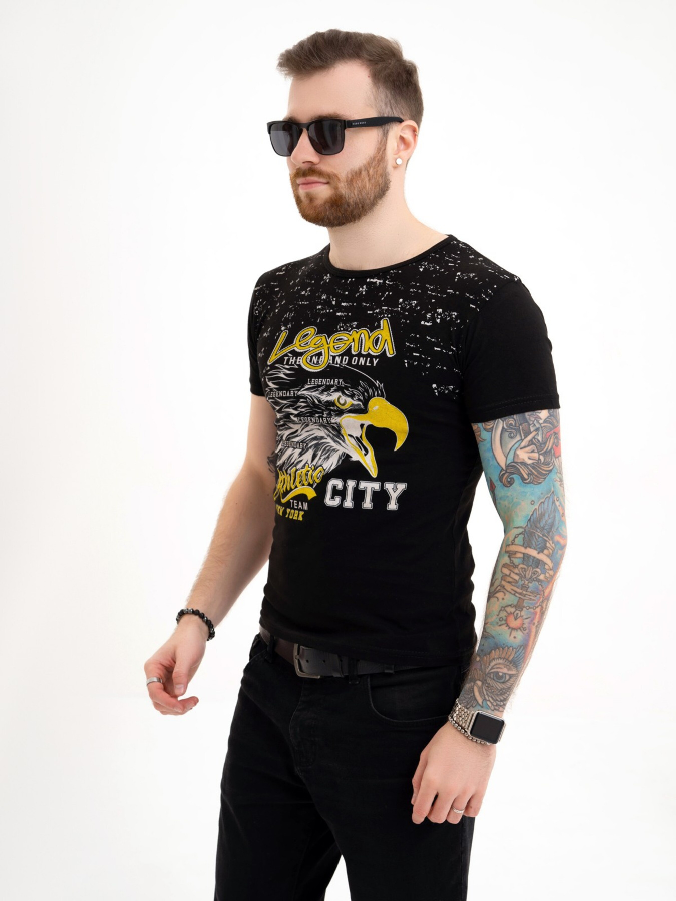 Футболка ISSA Plus модель GN4-110_black Фото