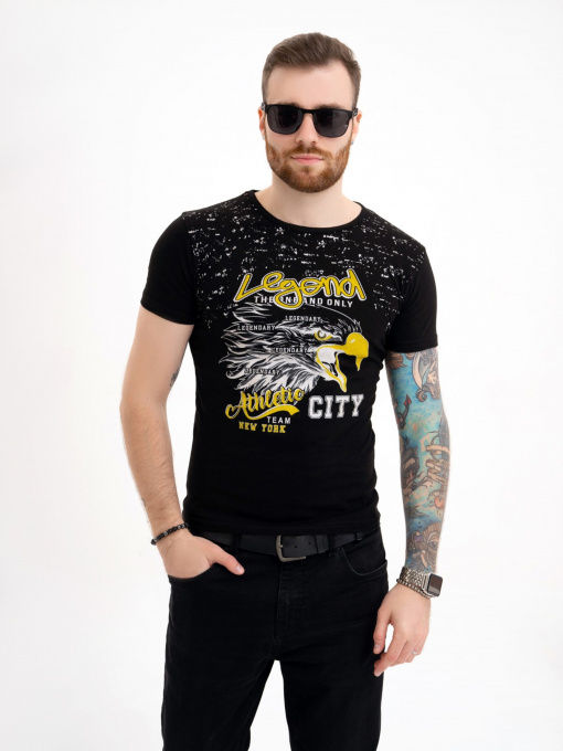 Футболка ISSA Plus модель GN4-110_black Фото