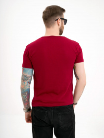Футболка ISSA Plus модель GN4-111_burgundy Фото