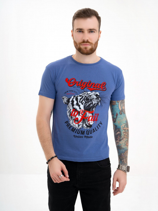 Футболка ISSA Plus модель GN4-111_blue Фото