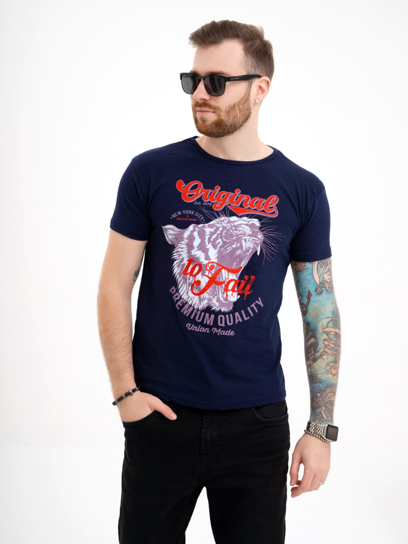 Футболка ISSA Plus модель GN4-111_darkblue Фото