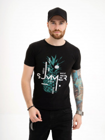 Футболка ISSA Plus модель GN4-112_black Футболка ISSA Plus модель GN4-112_black Фото