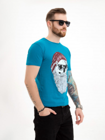 Футболка ISSA Plus модель GN4-113_turquoise Футболка ISSA Plus модель GN4-113_turquoise Фото