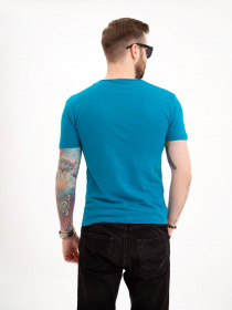 Футболка ISSA Plus модель GN4-113_turquoise Футболка ISSA Plus модель GN4-113_turquoise Фото