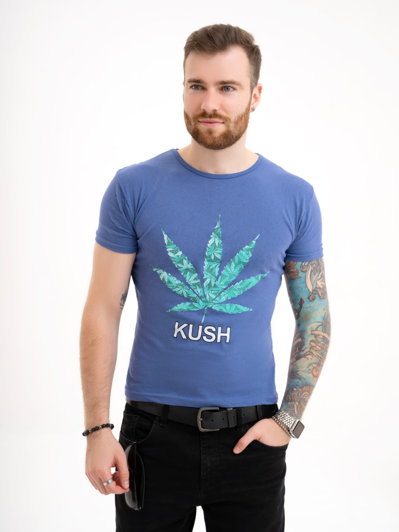 Футболка ISSA Plus модель GN4-114_blue Фото