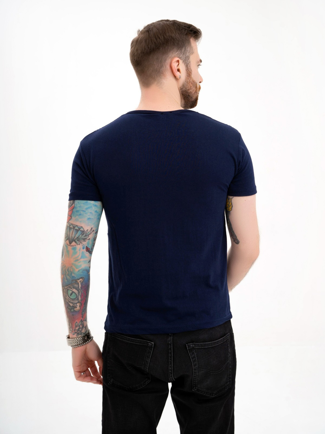 Футболка ISSA Plus модель GN4-116_darkblue Фото