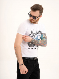 Футболка ISSA Plus модель GN4-117_white Фото